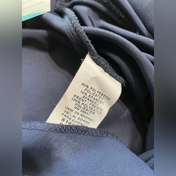 Vintage 90s Navy Velvet Mini Dress Y2K Slip Dress Party Goth Fairy Grunge Size M - Picture 11 of 12